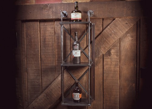 Industrial wine rack - , wall