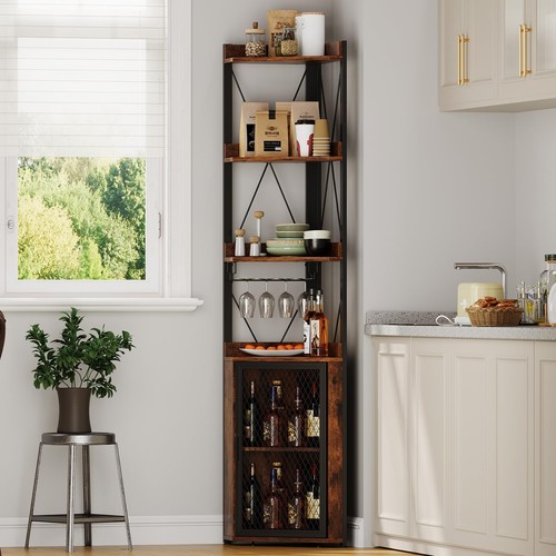 Corner wine bar cabinet - bar,