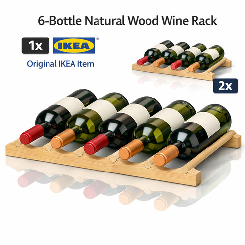 Bamboo bottle storage rack - bottle,