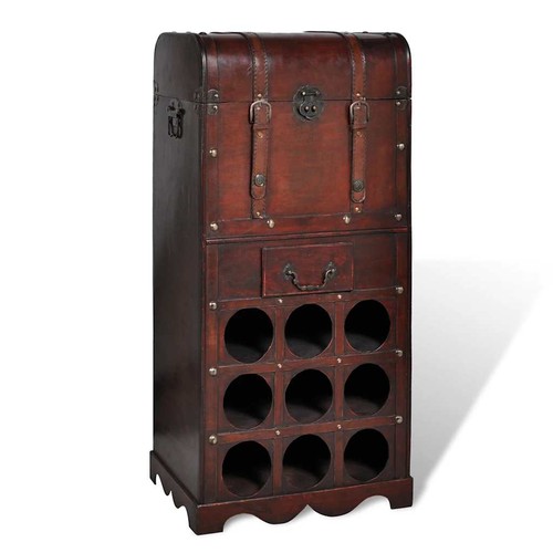 Vidaxl wooden wine - wooden, rack