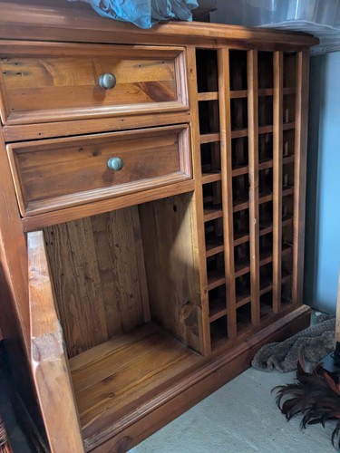 Solid wood wine rack - wine,