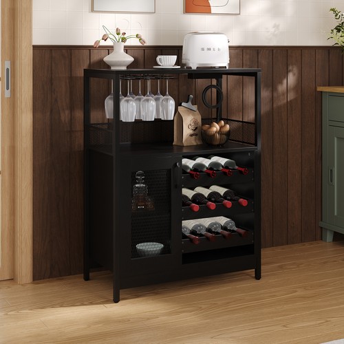 Led lighted wine bar cabinet - wine,