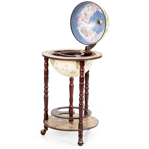Wood globe drink - wood, wine
