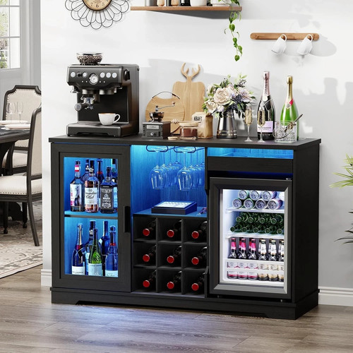 Wine bar cabinet - bar, with