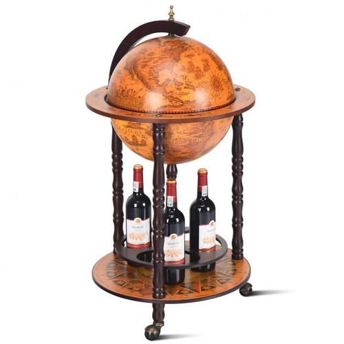 Vintage wine bar antique - wine, globe